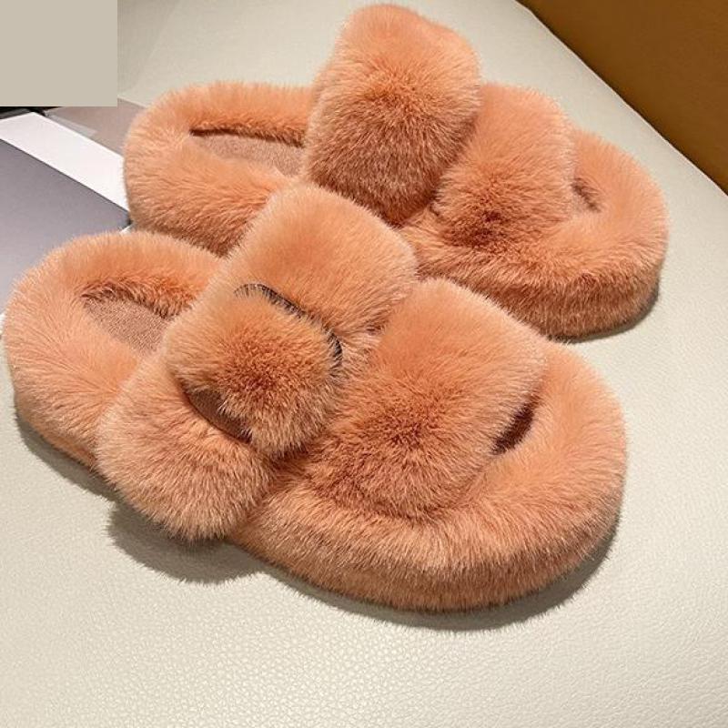 Chanclas de pelo
