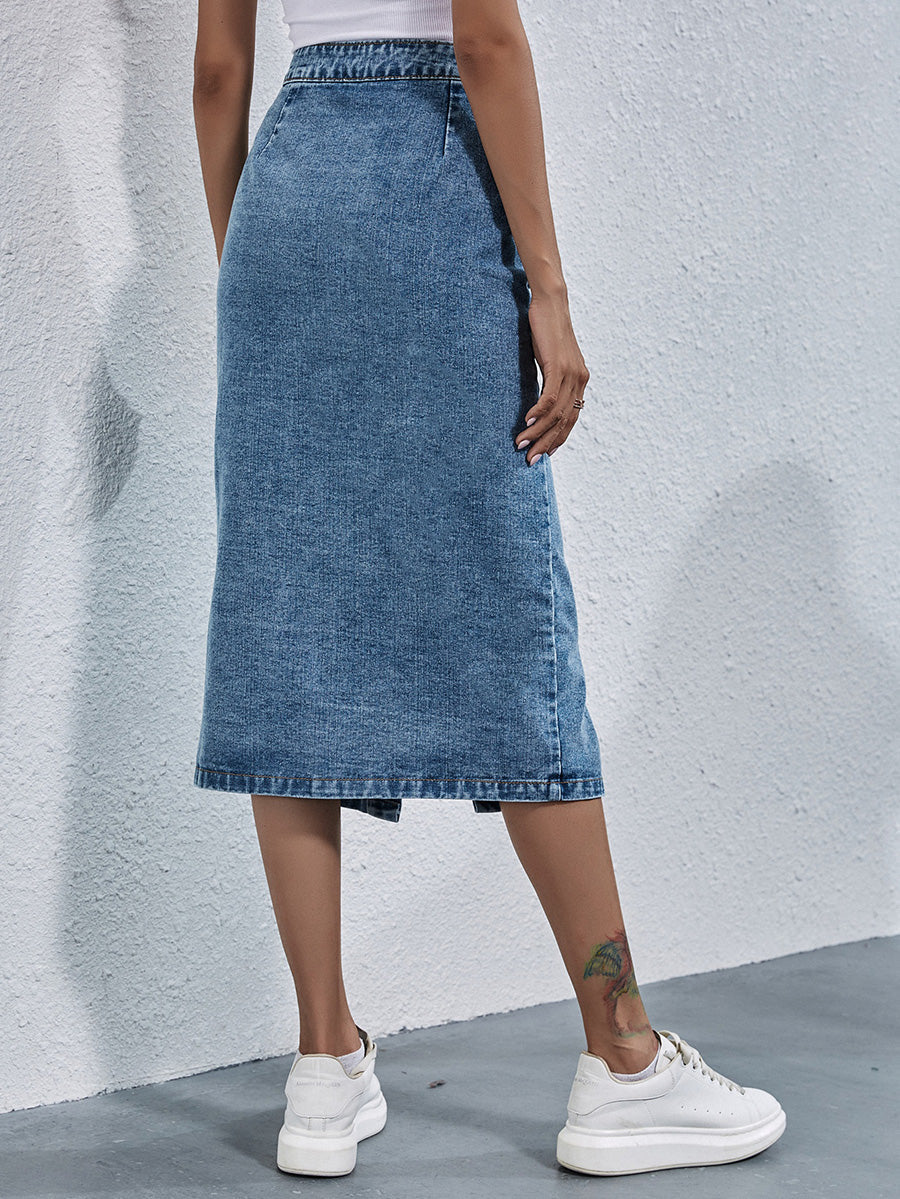 Falda de denim Clara - Corte atemporal y favorecedor para un estilo diario elegante