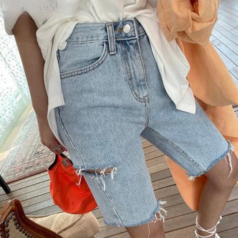 Francesco shorts de denim modernos