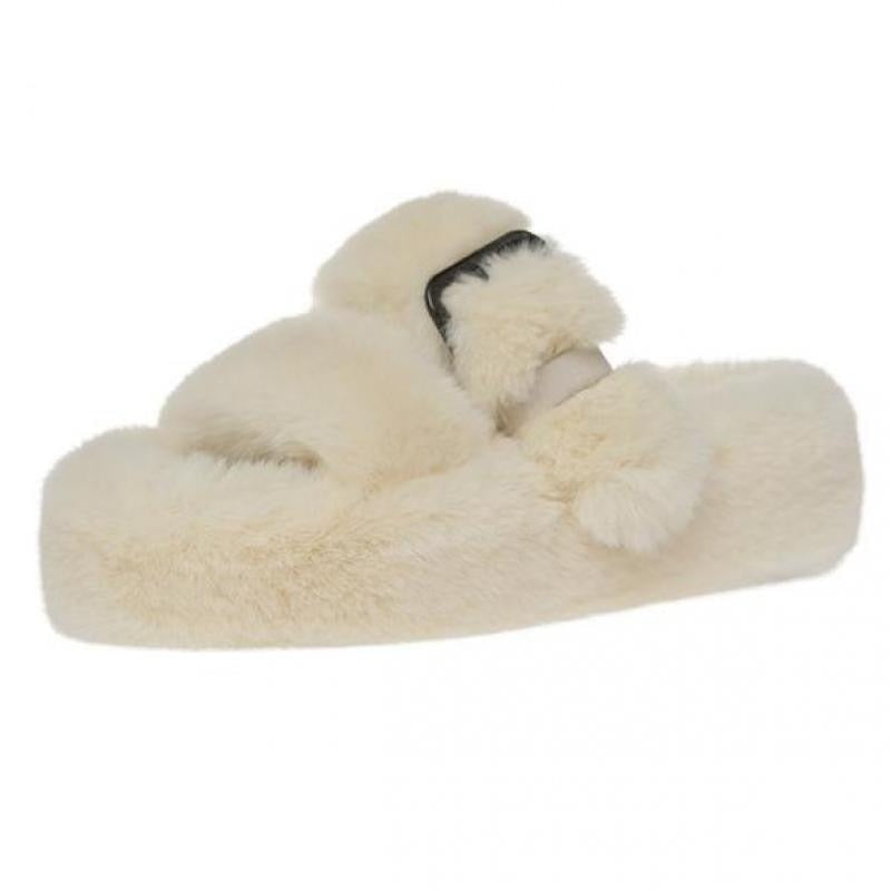 Chanclas de pelo