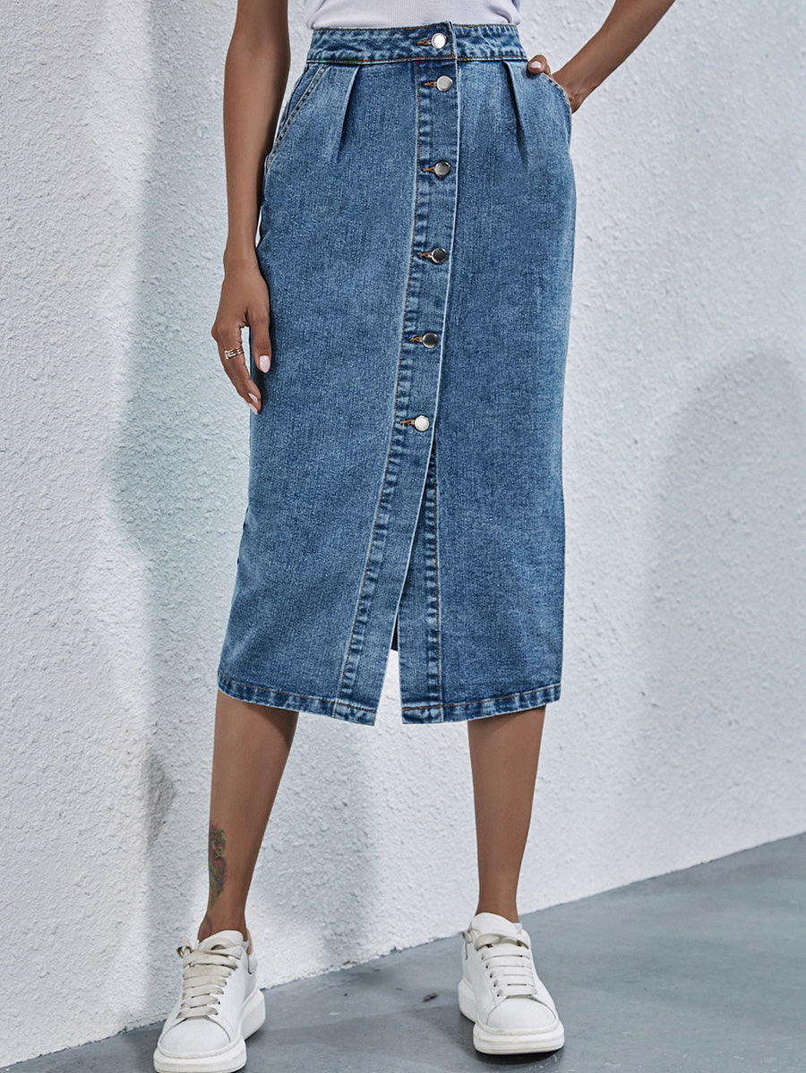 Falda de denim Clara - Corte atemporal y favorecedor para un estilo diario elegante