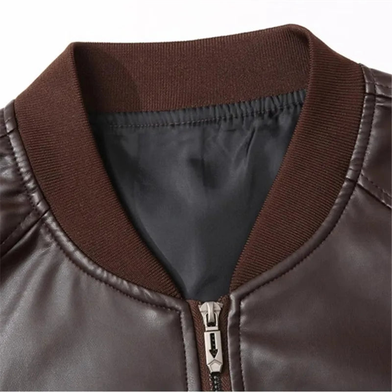 Chaqueta de cuero Axel Moto - cuero de grano completo premium, estilo clásico de motociclista