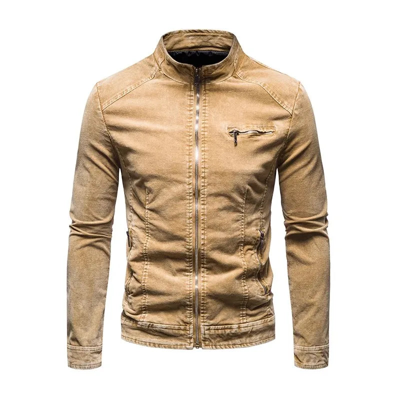Kairo Chaqueta motera de denim – Estilo biker audaz en denim premium