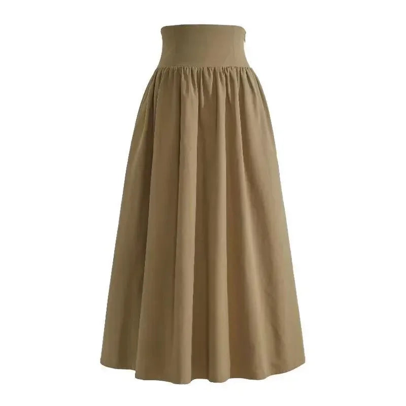 Falda larga vintage para mujer - Elegancia retro atemporal