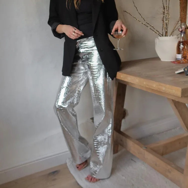 Tamara Pantalones de Cuero - Elegantes y lujosos pantalones de cuero para un estilo sin esfuerzo