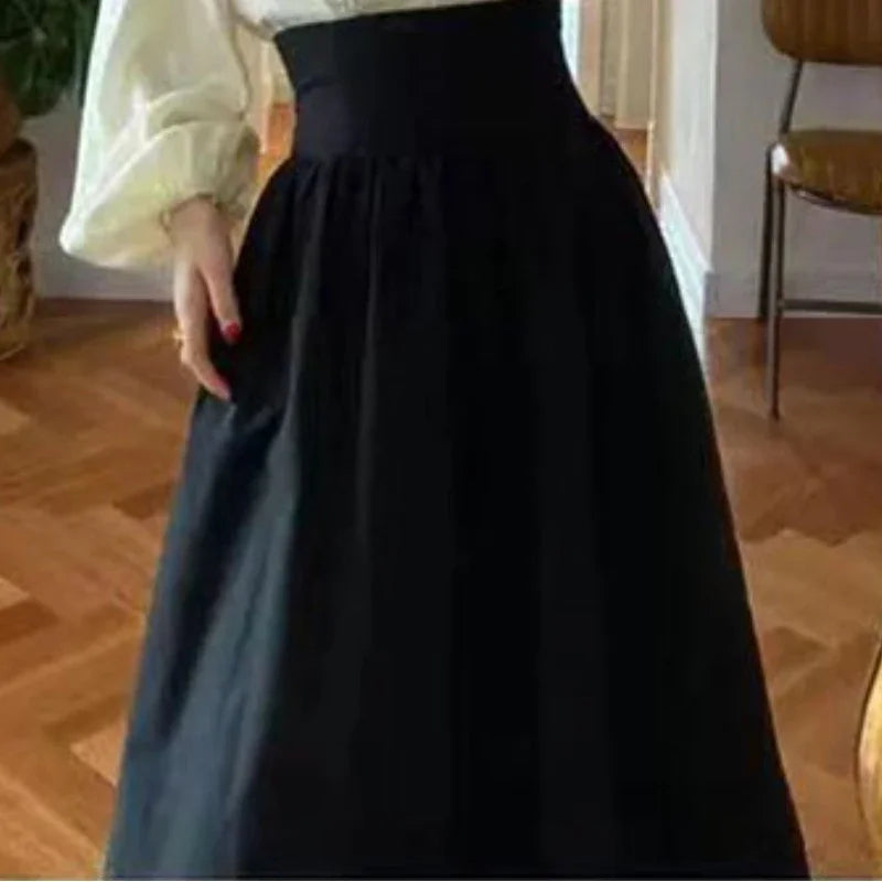 Falda larga vintage para mujer - Elegancia retro atemporal