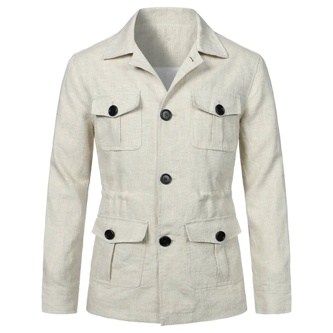Chaqueta de lino Safari Oliver - Lino ligero y transpirable para la aventura diaria