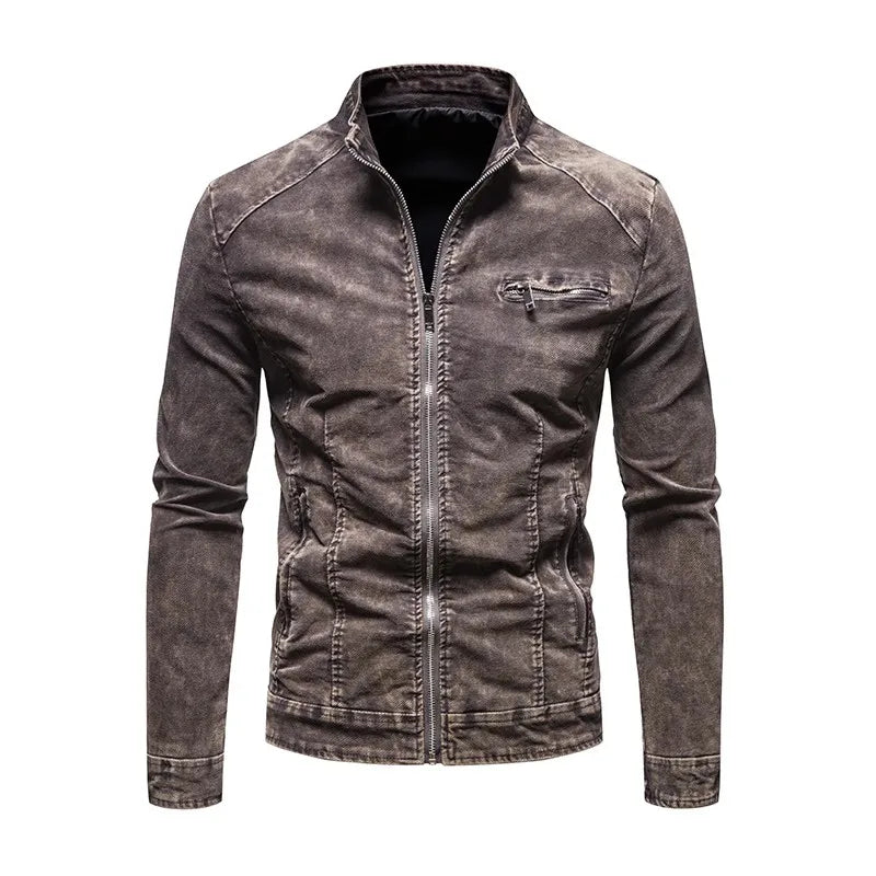 Kairo Chaqueta motera de denim – Estilo biker audaz en denim premium