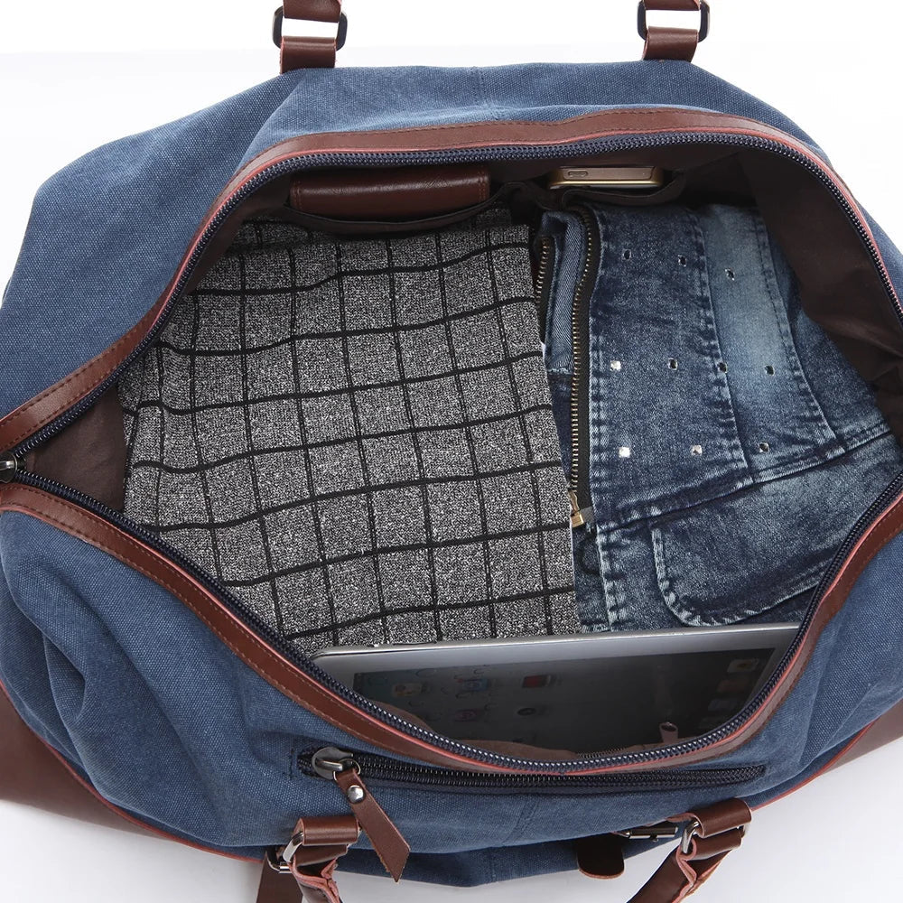 Maverick bolsa de lona para viaje — resistente y espaciosa bolsa de fin de semana para aventuras
