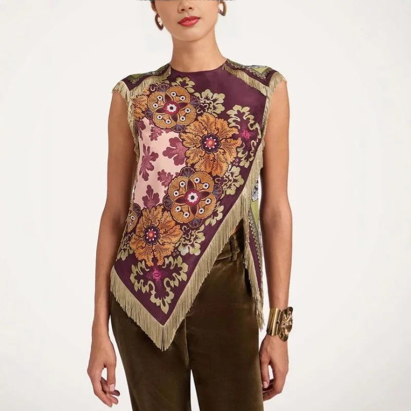 Blusa con flecos Valentina