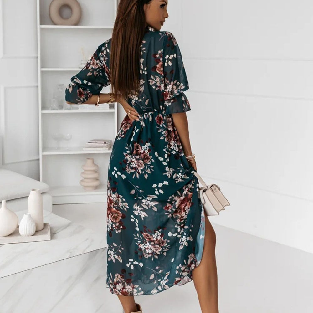 Vestido Maxi Carmen - Elegante, Fluido y Atemporal