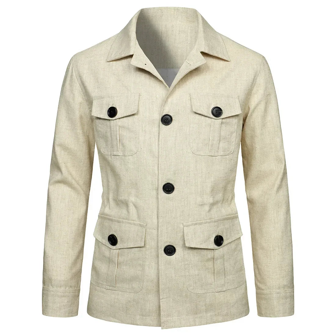 Chaqueta de lino Safari Oliver - Lino ligero y transpirable para la aventura diaria
