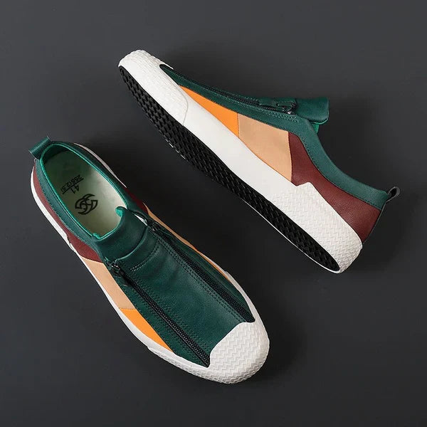 Zapatillas Julien de cuero premium - Estilo atemporal y comodidad diaria