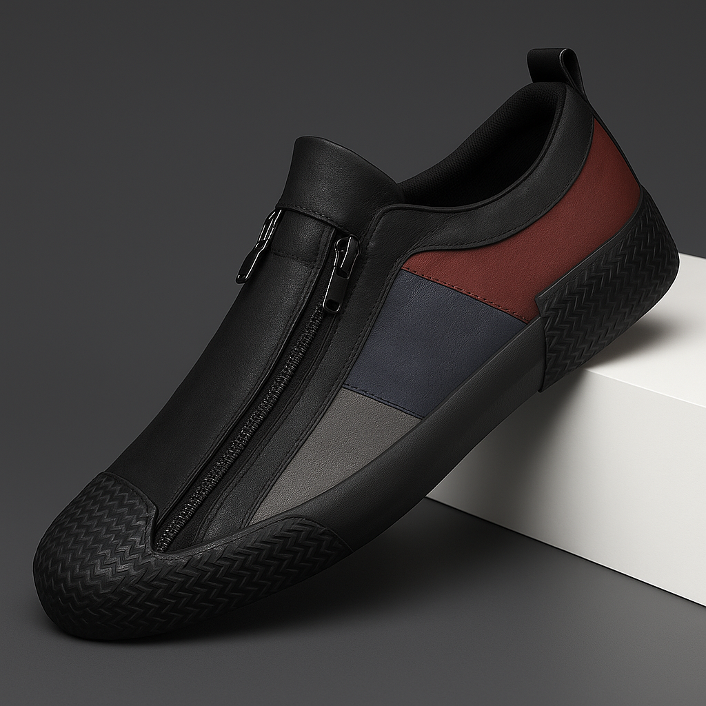 Zapatillas Julien de cuero premium - Estilo atemporal y comodidad diaria